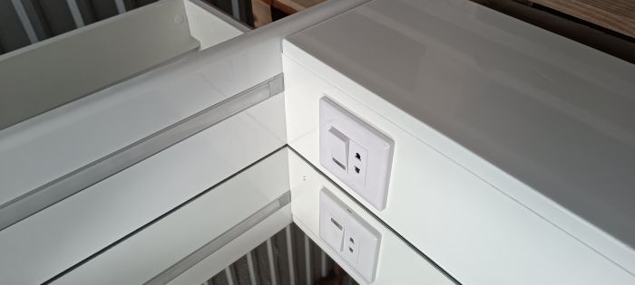 Комплект меблів для ванної кімнати Пектораль 50 з умивальником Церсанія 50 і дзеркало Сімпл 50 ліве