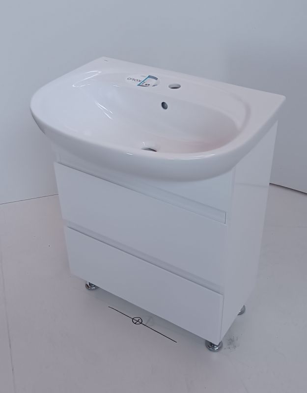 Тумба для ванної кімнати Едж 65 з умивальником Nova 65 (KOLO)
